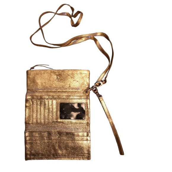 OROTON Glittery Gold Womens Clutch Bag - Picture 4 of 9